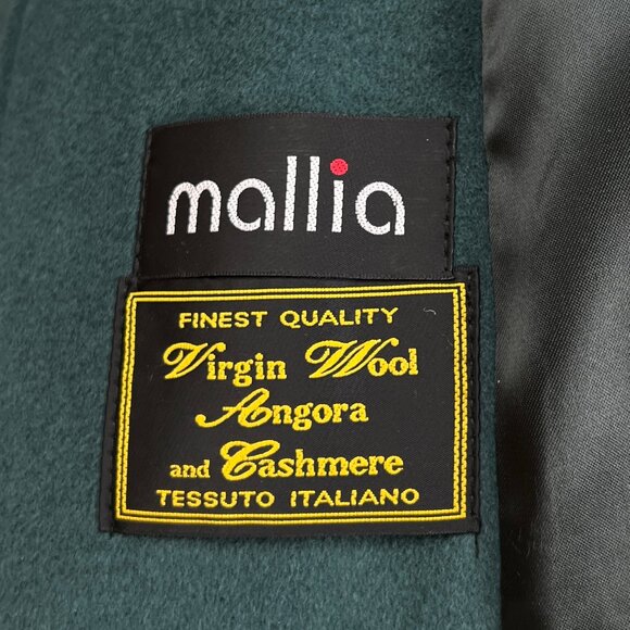 Vintage Union Made Cashmere Wool Angora Peacoat Trench Oversized Fit Jacket Coat - Picture 4 of 7